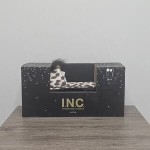 International Concepts Women's Fashion Box Satin Slipper Small (5-6) Cheetah NWT